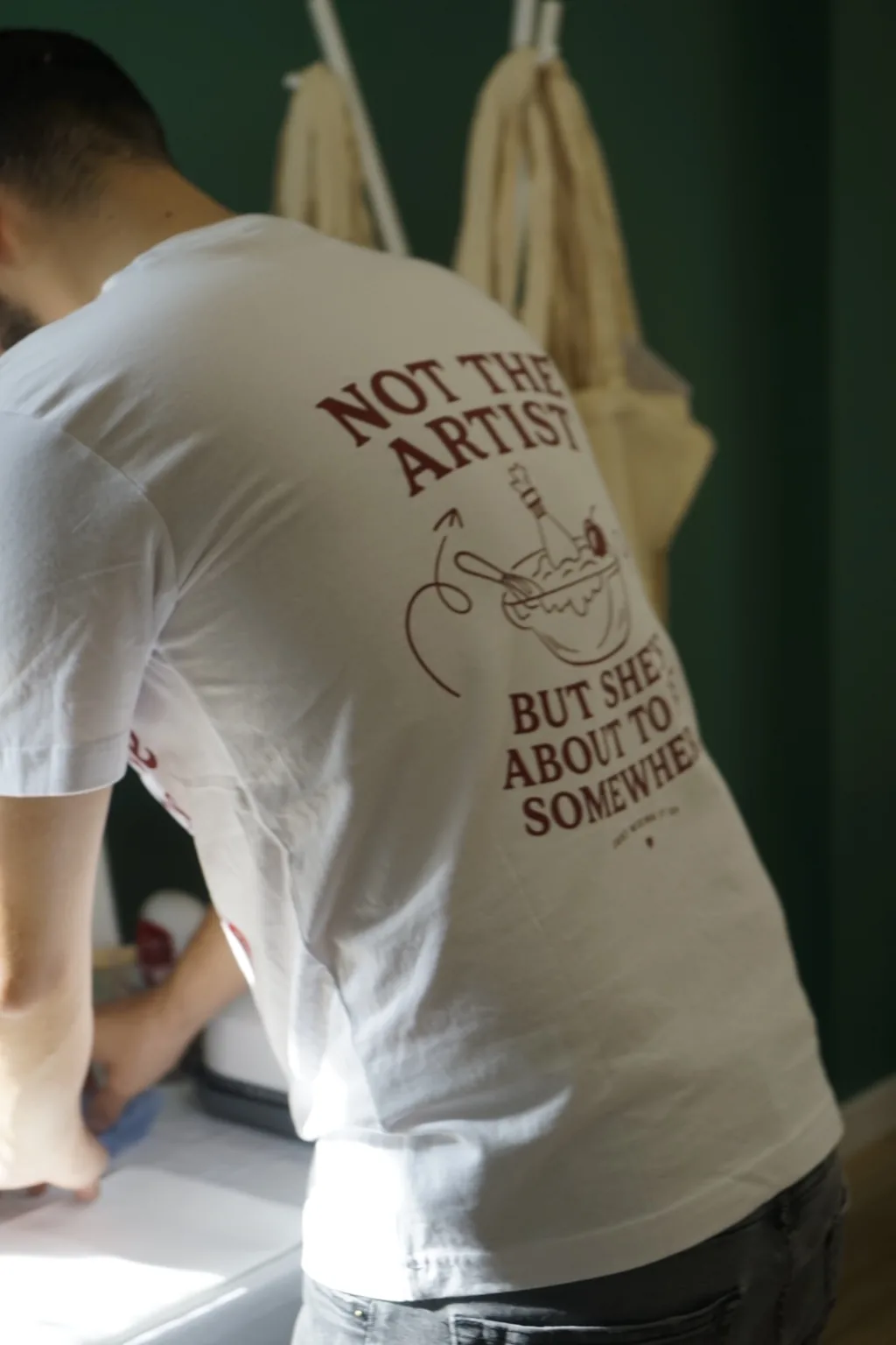 Tricou personalizat purtat la eveniment