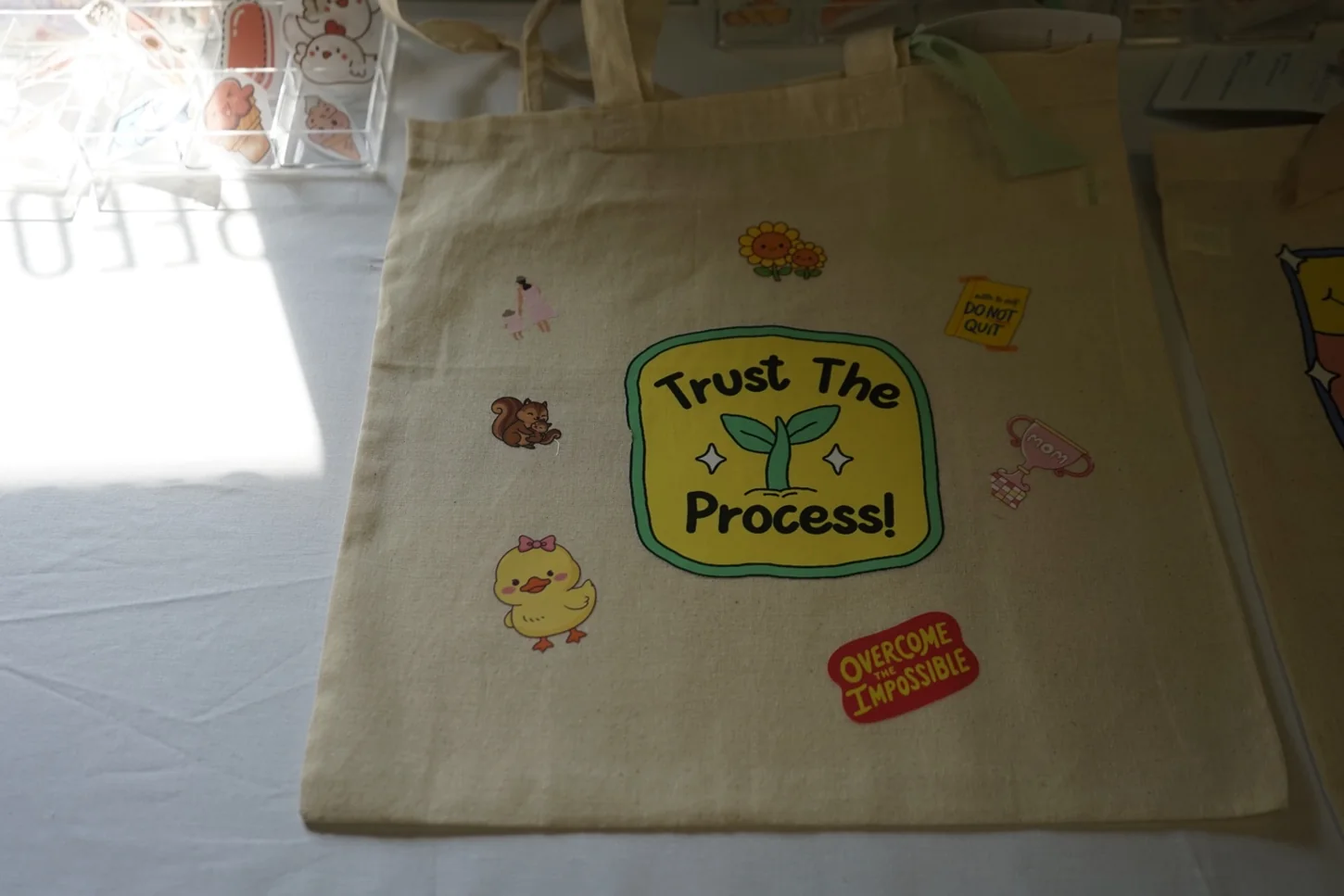 Tote bag personalizat la un eveniment Printello